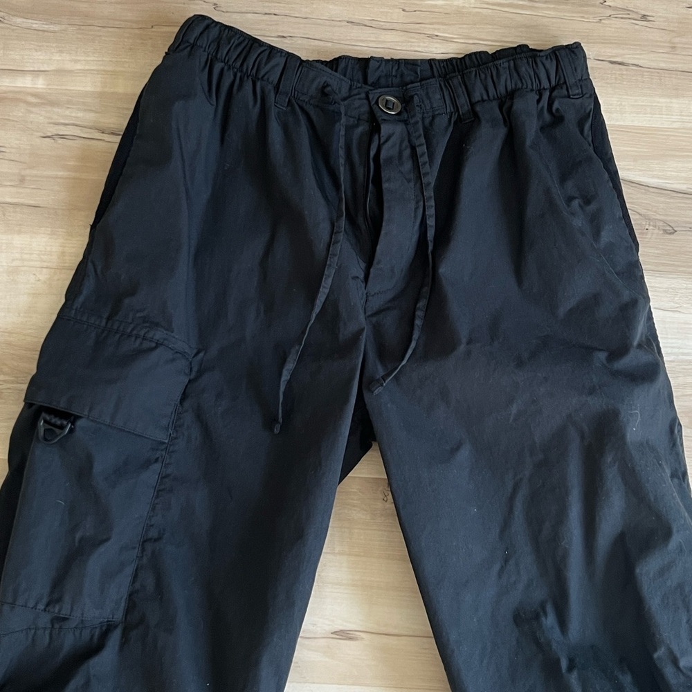 Nike tech pack men’s black waxed canvas cargo pants size Large - Picture 3 of 8